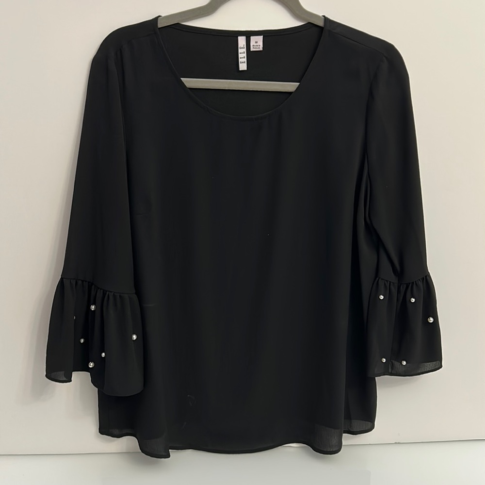 Elle black blouse